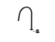 Bella Vista Mica Pull Out Hob Mixer Set Gun Metal