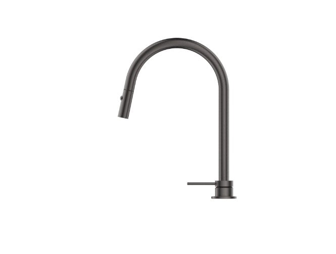 Bella Vista Mica Pull Out Hob Mixer Set Gun Metal