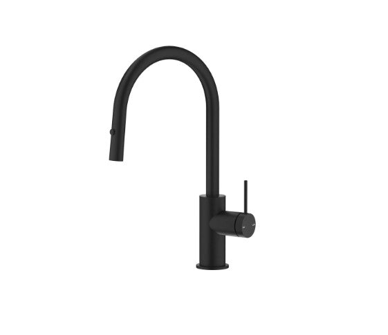 Bella Vista Mica Pull Out Sink Mixer Black
