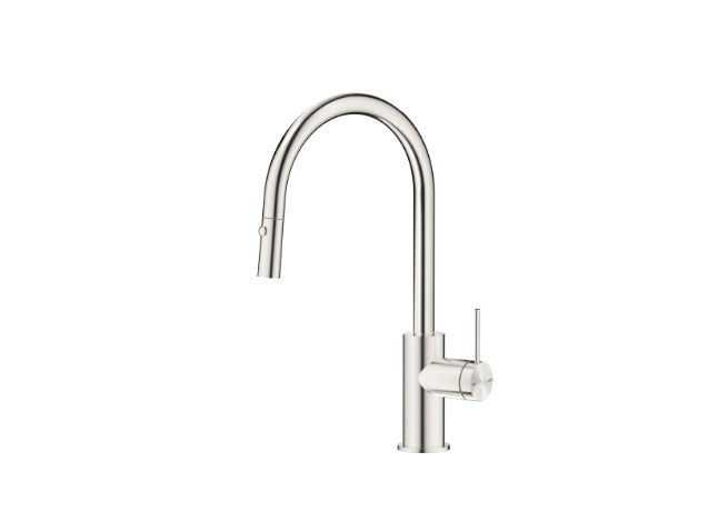 Bella Vista Mica Pull Out Sink Mixer Brushed Nickel