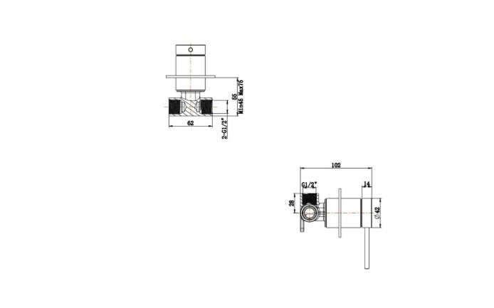 Bella Vista Mica Shower Mixer Body