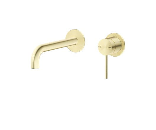 Bella Vista Mica Wall Spout Combo - Curved Spout 2P French Gold - Trim Kit Only