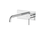 Bella Vista Mica Wall Spout Combo - Curved Spout 1P Chrome - Trim Kit Only