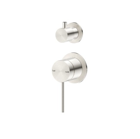 Bella Vista Mica Shower Mixer Diverter Brushed Nickel - Trim Kit Only