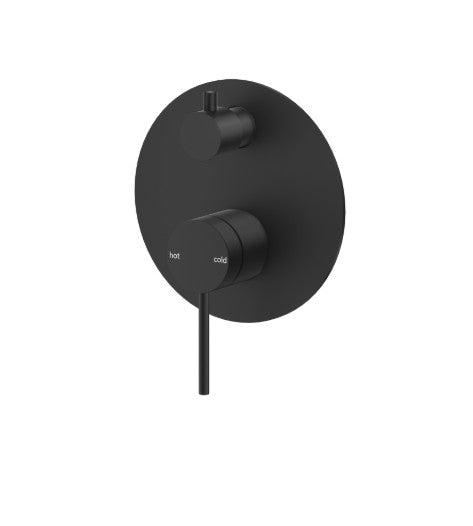Bella Vista Mica Shower Mixer Diverter Black 1P - Trim Kit Only