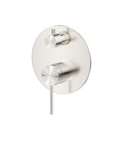 Bella Vista Mica Shower Mixer Diverter Brushed Nickel 1P - Trim Kit Only
