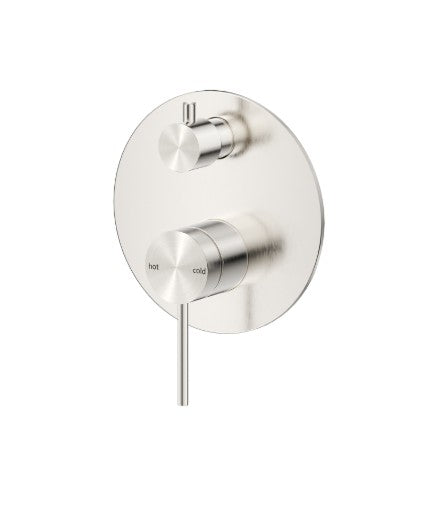 Bella Vista Mica Shower Mixer Diverter Brushed Nickel 1P - Trim Kit Only