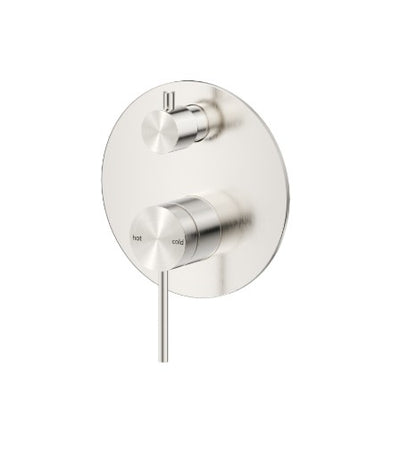 Bella Vista Mica Shower Mixer Diverter Brushed Nickel 1P - Trim Kit Only