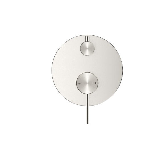 Bella Vista Mica Shower Mixer Diverter Brushed Nickel 1P - Trim Kit Only