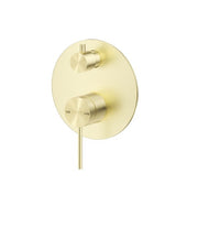 Bella Vista Mica Shower Mixer Diverter French Gold 1P - Trim Kit Only