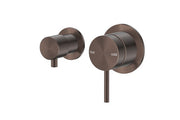Bella Vista Mica Shower Mixer Diverter - Sideways Dusk Bronze - Trim Kit Only