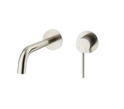 Mimi Wall Mounted Basin Mixer Set 180mm Brushed Nickel