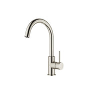 Mimi Single Lever Gooseneck Kitchen Mixer Brushed Nickel