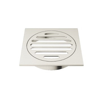 Mimi Floor Waste 100mm Brushed Nickel