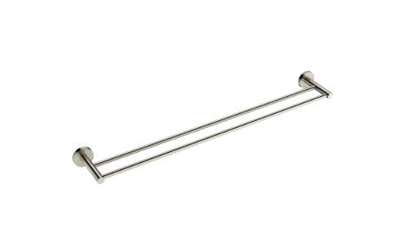 Mimi Double Towel Rail 600mm Brushed Nickel
