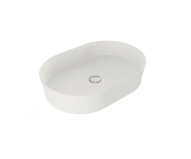 Turner Hastings Fino 55 x 38 Matte White Above Counter Fireclay Basin