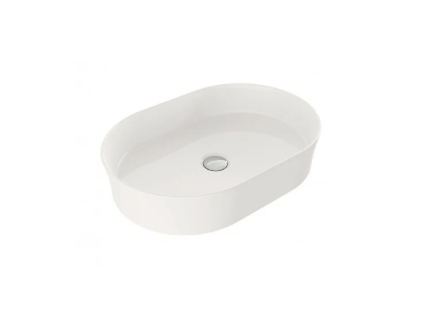 Turner Hastings Fino 55 x 38 Gloss White Above Counter Fireclay Basin
