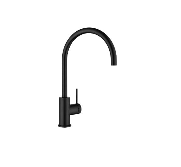 Bella Vista Mica Gooseneck Sink Mixer Black