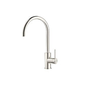 Bella Vista Mica Gooseneck Sink Mixer Brushed Nickel