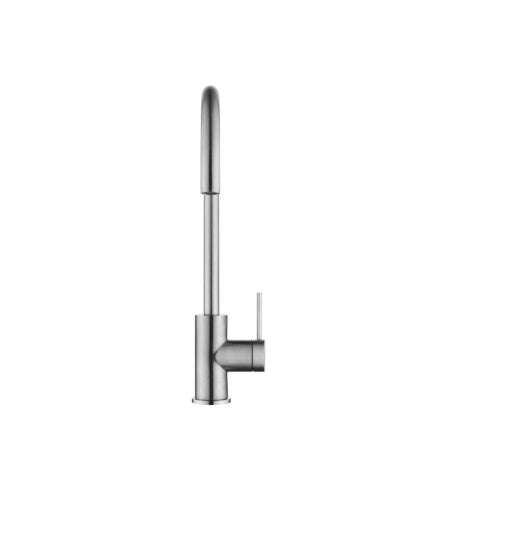 Bella Vista Mica Gooseneck Sink Mixer Brushed Nickel