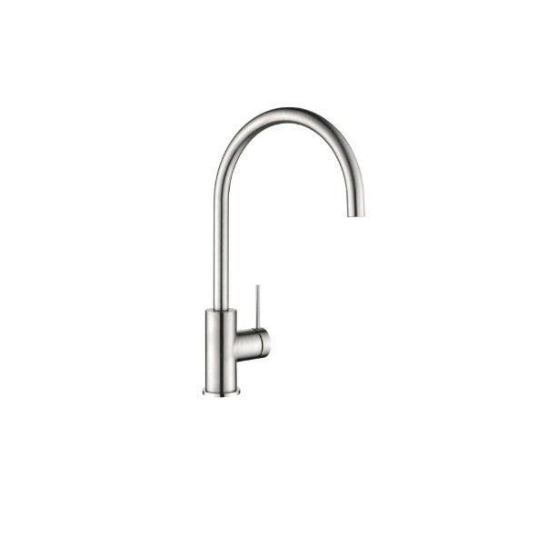 Bella Vista Mica Gooseneck Sink Mixer Brushed Nickel