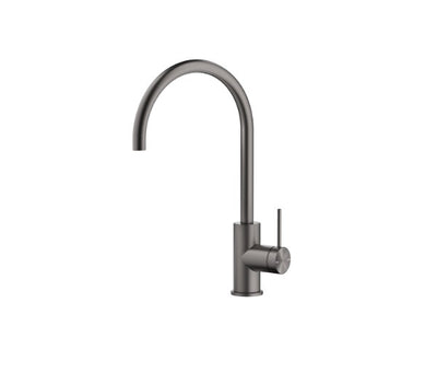 Bella Vista Mica Gooseneck Sink Mixer Gun Metal