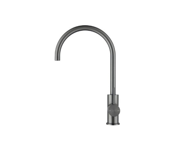 Bella Vista Mica Gooseneck Sink Mixer Gun Metal