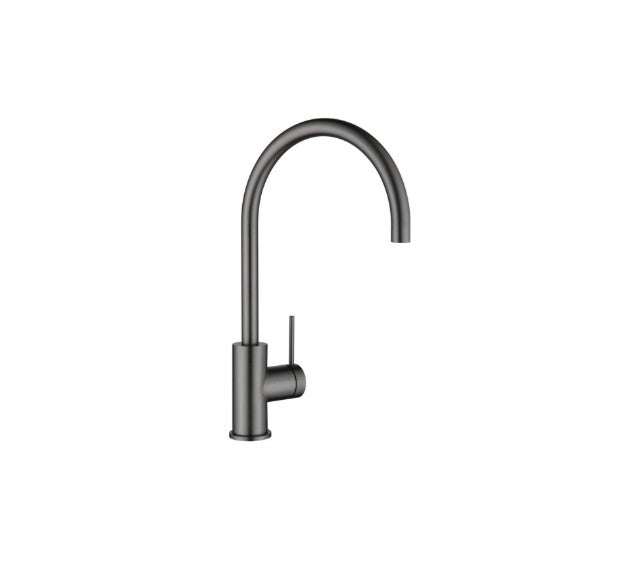 Bella Vista Mica Gooseneck Sink Mixer Gun Metal