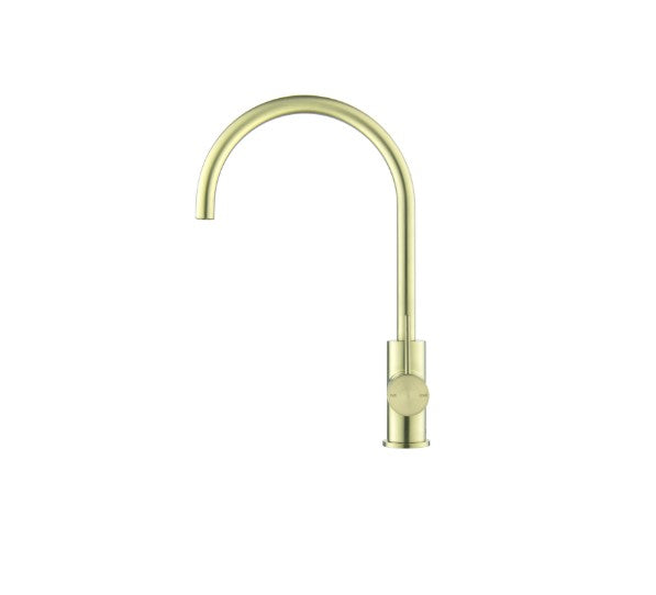 Bella Vista Mica Gooseneck Sink Mixer French Gold