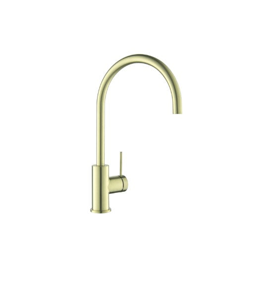 Bella Vista Mica Gooseneck Sink Mixer French Gold