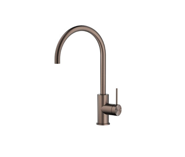 Bella Vista Mica Gooseneck Sink Mixer Dusk Bronze