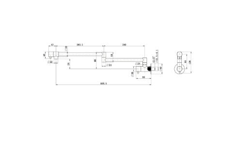 Bella Vista Mica Pot Filler Dusk Bronze