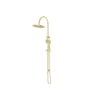 Bella Vista Mica Gooseneck Dual Shower Rail French Gold