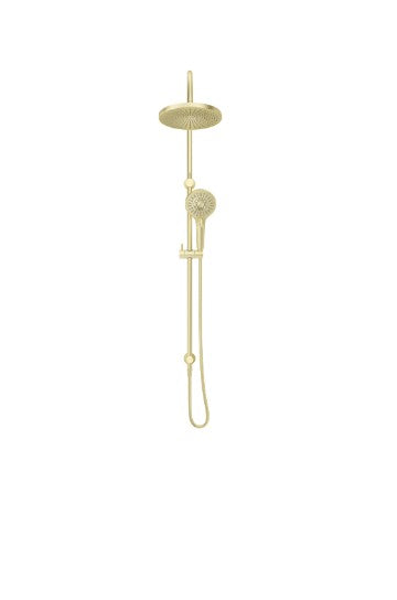 Bella Vista Mica Gooseneck Dual Shower Rail French Gold