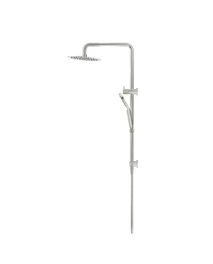 Bella Vista Mica Dual Shower Rail Brushed Nickel