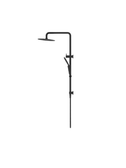 Bella Vista Mica Dual Shower Rail Black