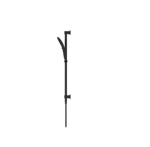 Bella Vista Mica Shower Rail Inbuilt Inlet Black