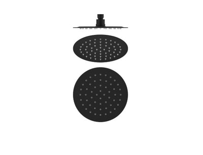 Bella Vista Mica Shower Head 250mm Black