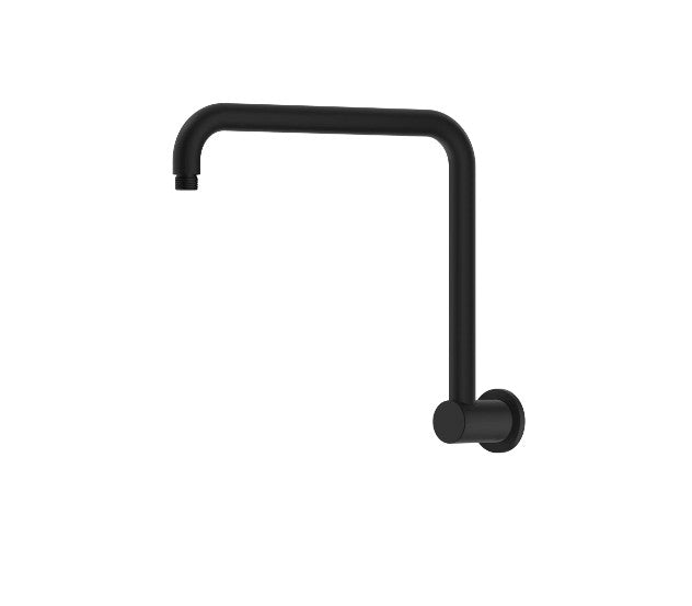 Bella Vista Mica Gooseneck Shower Arm Black