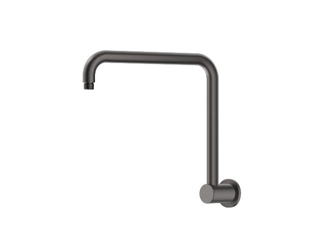 Bella Vista Mica Gooseneck Shower Arm Gun Metal