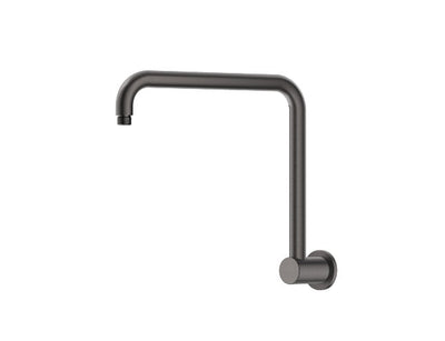 Bella Vista Mica Gooseneck Shower Arm Gun Metal