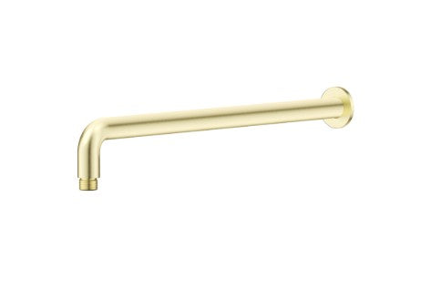 Bella Vista Mica Shower Arm 450mm French Gold - Curved