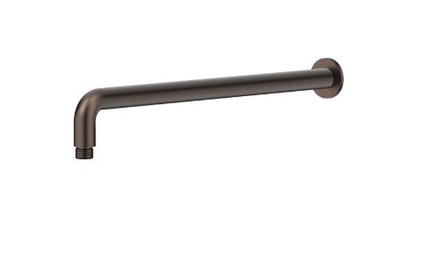 Bella Vista Mica Shower Arm 450mm Dusk Bronze - Curved