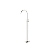 Bella Vista Mica Gooseneck Bath Mixer Brushed Nickel