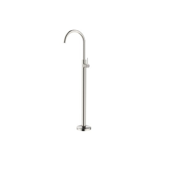 Bella Vista Mica Gooseneck Bath Mixer Brushed Nickel