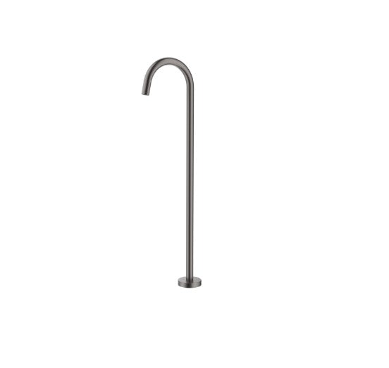 Bella Vista Mica Gooseneck Bath Spout Gun Metal