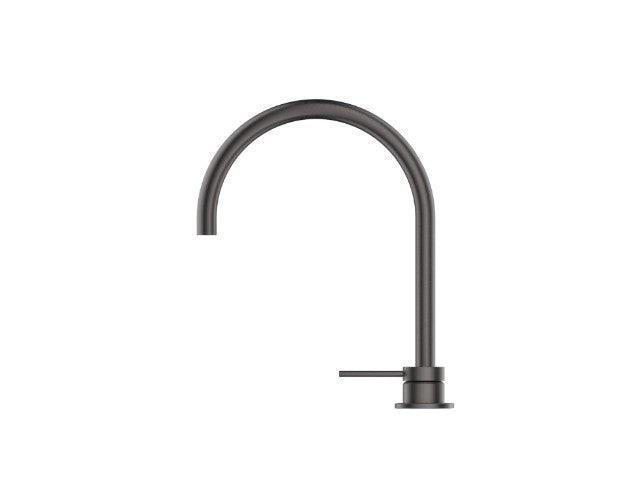 Bella Vista Gooseneck Hob Sink/Basin Mixer Set Gun Metal