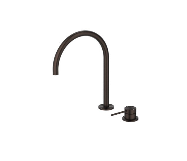 Bella Vista Gooseneck Hob Sink/Basin Mixer Set Dusk Bronze