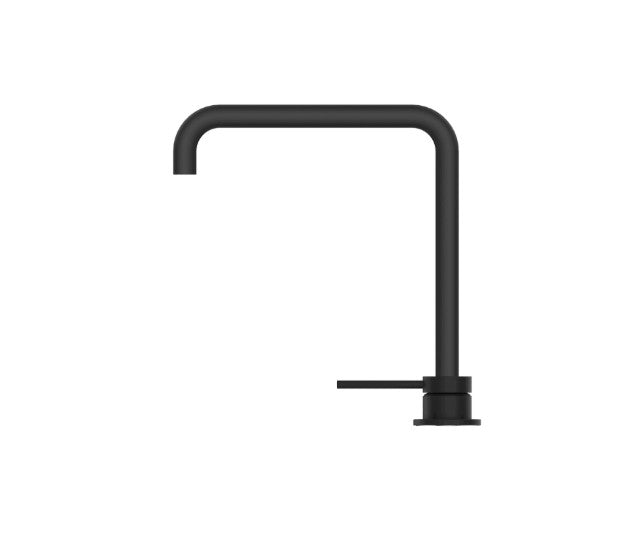 Bella Vista Mica Soft Square Hob Sink/Basin Mixer Set Black