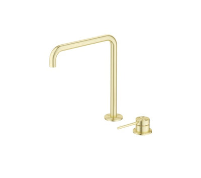 Bella Vista Mica Soft Square Hob Sink/Basin Mixer Set French Gold